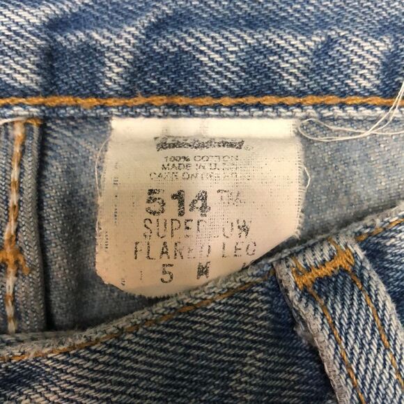 Vintage Levi’s 514 Reworked With Camo Patches Size 5 30x31.5 Made in USA - Picture 4 of 15